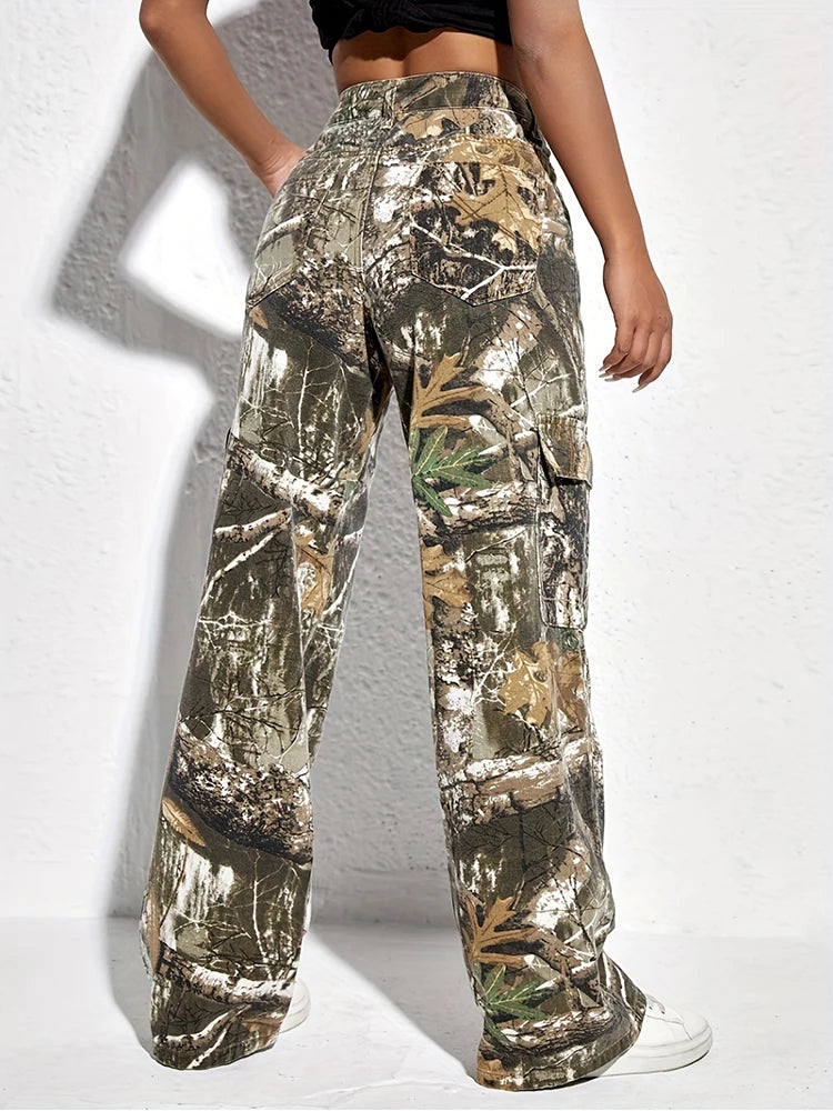 Camo Denim Trousers